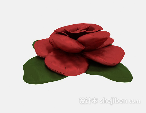 玫瑰花装饰3d模型下载