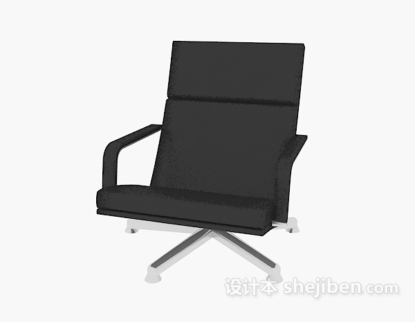 现代风格黑色简约风格办公椅3d模型下载