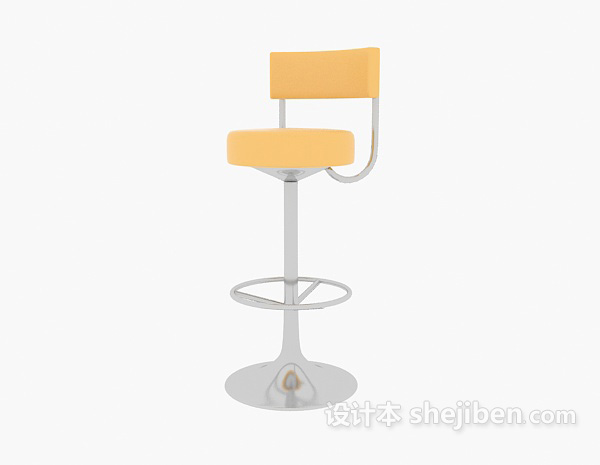 免费现代高脚吧台椅3d模型下载