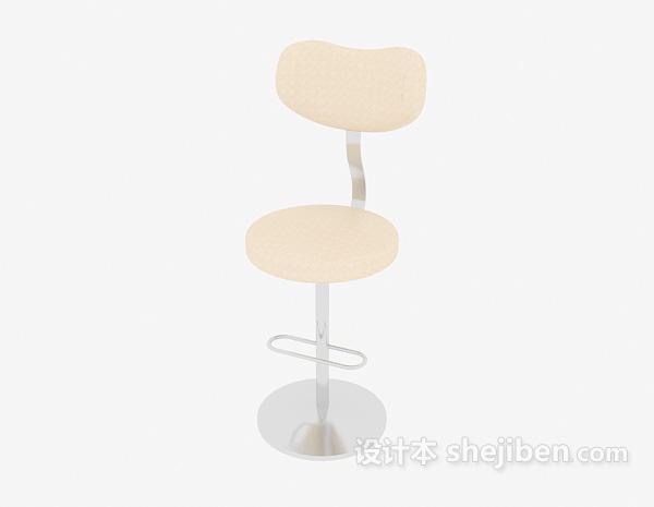 免费现代简约高脚椅3d模型下载