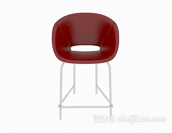 现代风格休闲吧台椅3d模型下载