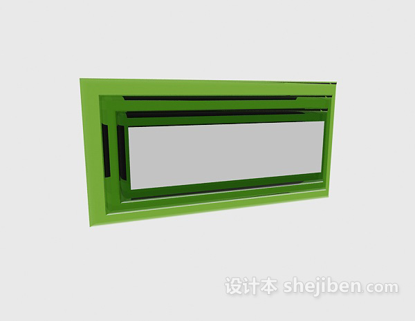 免费绿色壁灯3d模型下载