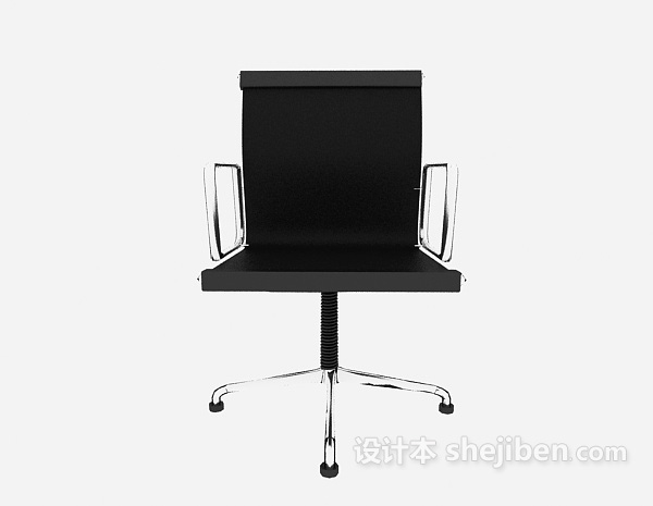 现代风格黑色网布办公椅子3d模型下载