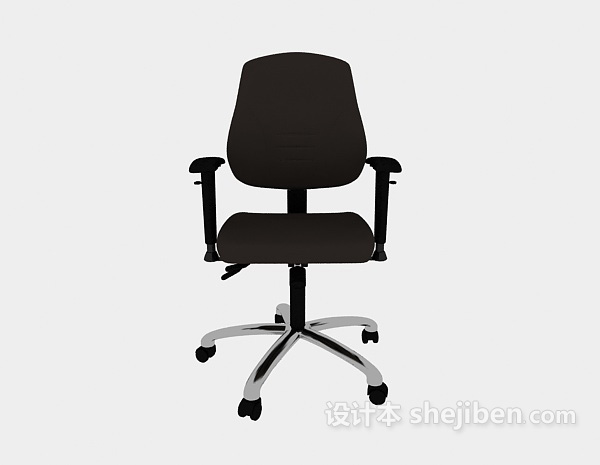 现代风格简约可移动办公椅3d模型下载