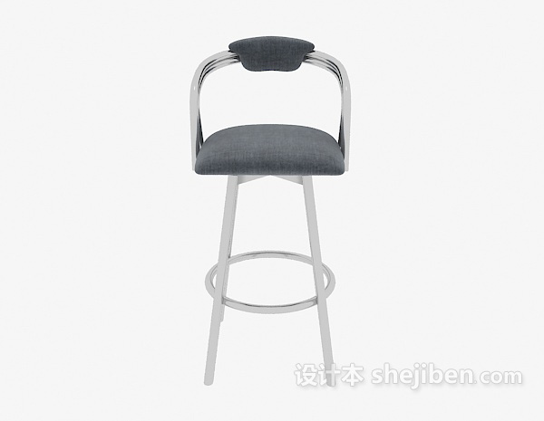 现代风格时尚吧台椅3d模型下载