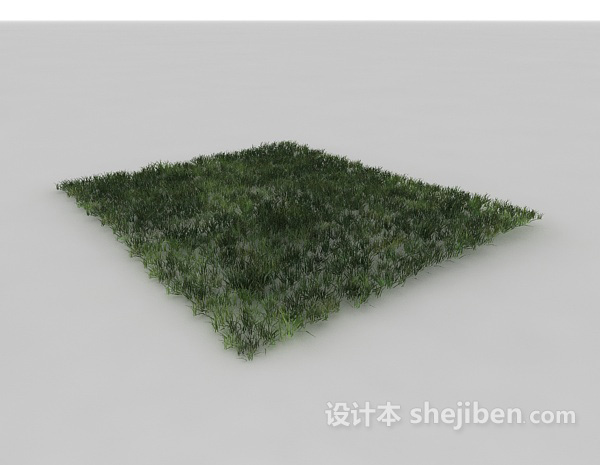 免费绿色草坪3d模型下载