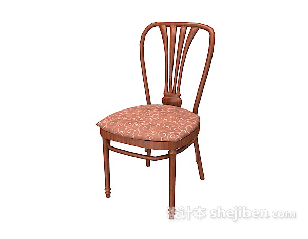 免费欧式家居餐椅3d模型下载