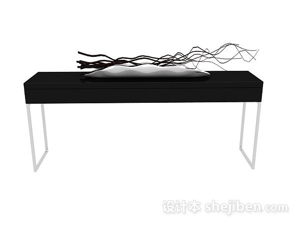 现代风格装饰摆设边桌3d模型下载