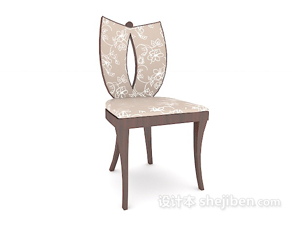 欧式风格特色餐椅3d模型下载