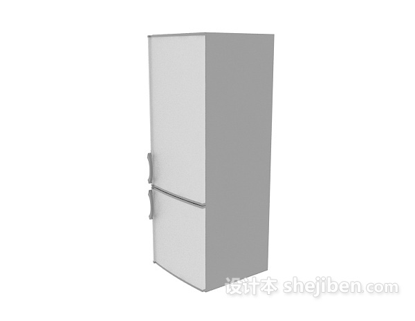 双层家居冰箱3d模型下载