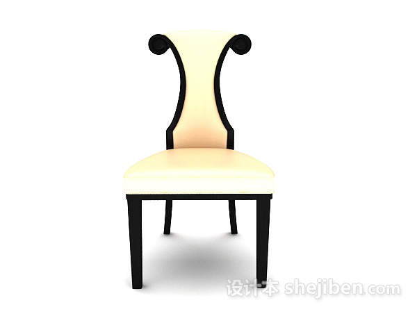 欧式风格精致个性休闲椅子3d模型下载