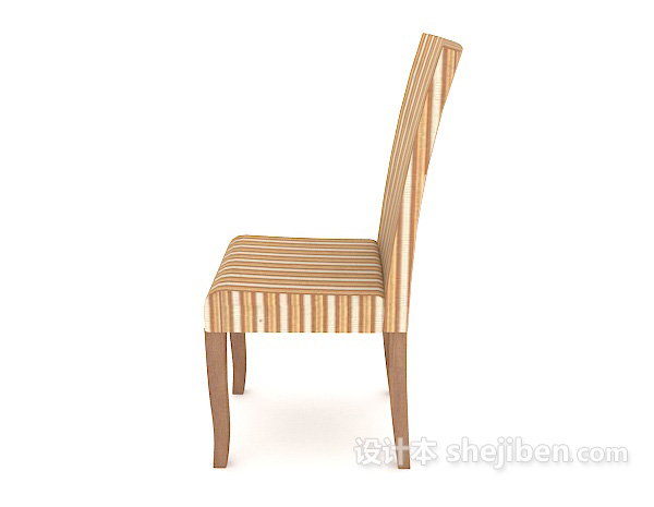 时尚大方餐椅3d模型下载