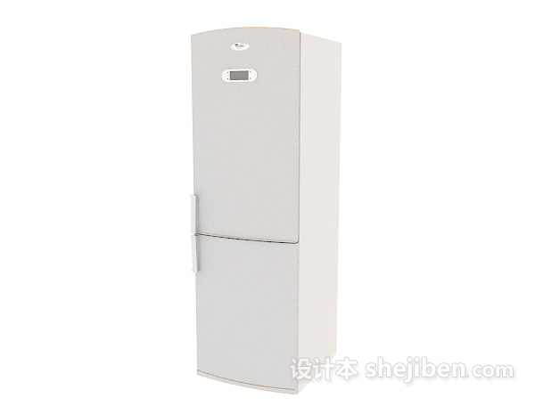 免费双层电冰箱3d模型下载