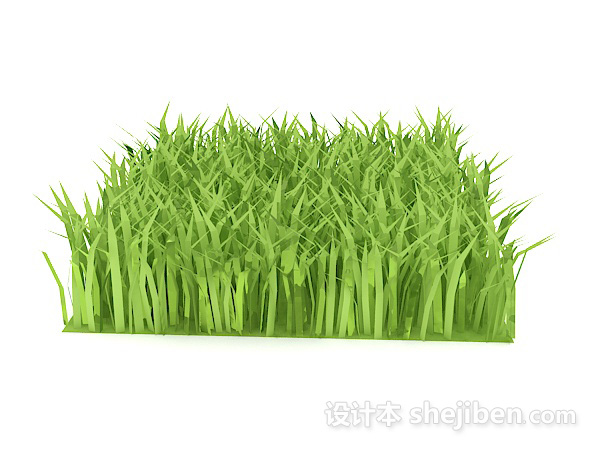 免费嫩绿植物3d模型下载