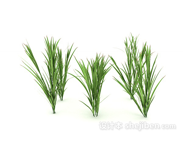 现代风格绿色植物幼苗3d模型下载