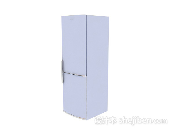 浅紫色冰箱3d模型下载