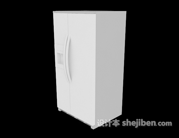 双开门冰柜3d模型下载