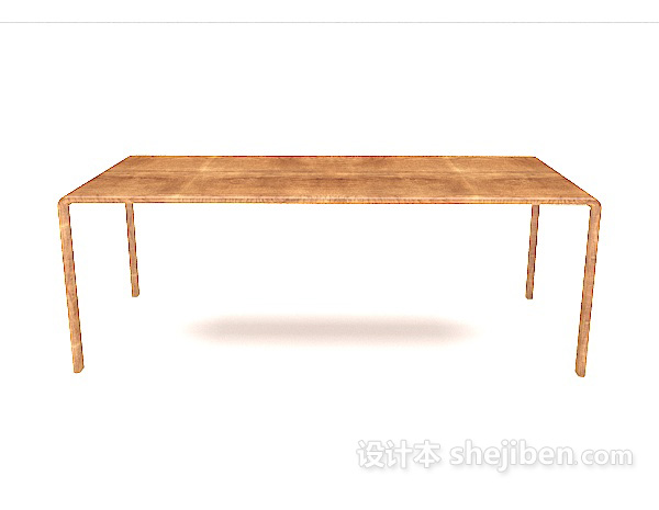 田园风格简约家居餐桌3d模型下载