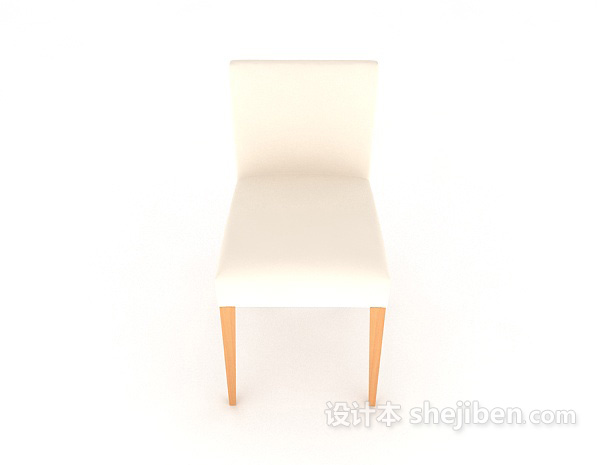 现代风格白色时尚家居椅3d模型下载