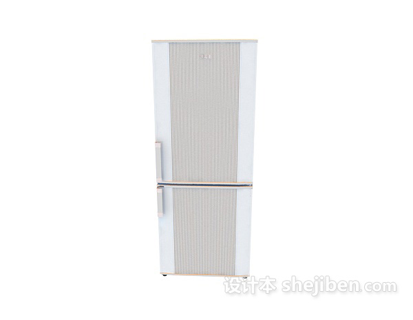 现代风格白色家居冰箱3d模型下载