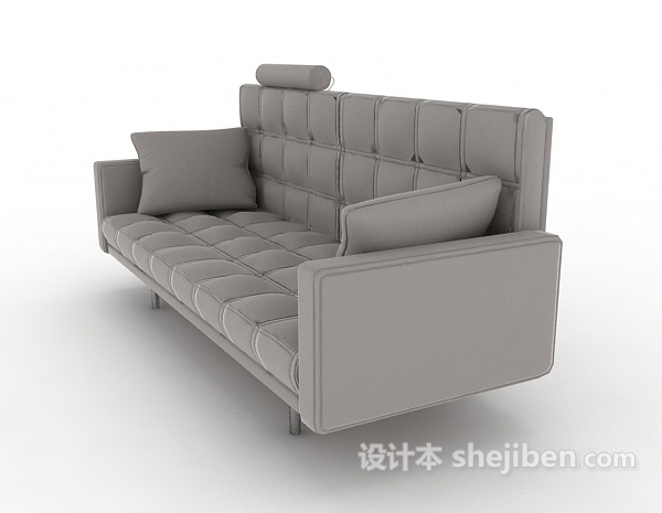 现代时尚多人沙发3d模型下载