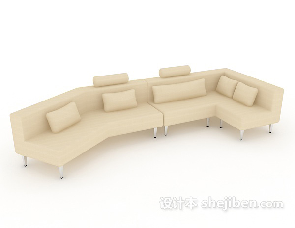 多人家居组合沙发3d模型下载