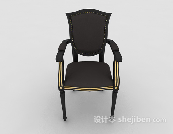 欧式风格欧式经典单椅3d模型下载