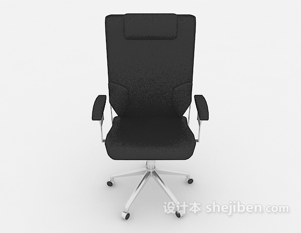 现代风格有扶手可移动办公椅3d模型下载