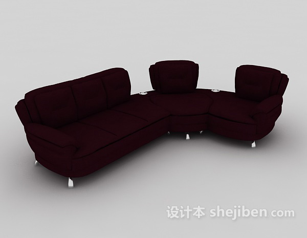 现代时尚简约沙发3d模型下载