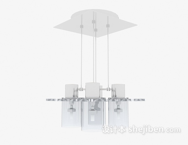 设计本工艺现代吊灯3d模型下载