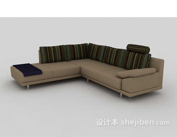 免费现代时尚家居沙发3d模型下载