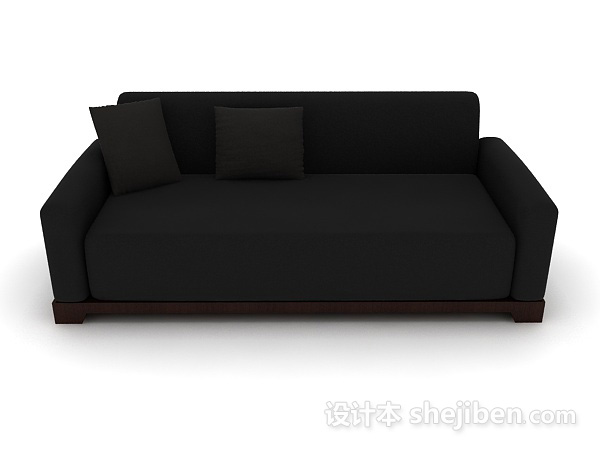 中式风格深色中式沙发3d模型下载