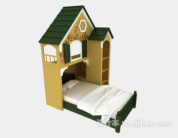 设计本童趣儿童床3d模型下载