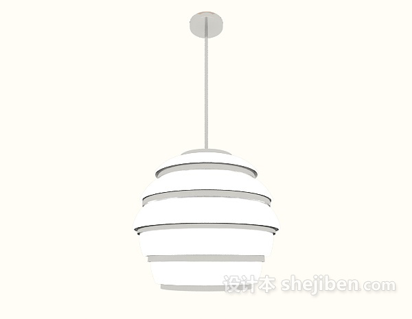 设计本简约家居餐厅吊灯3d模型下载