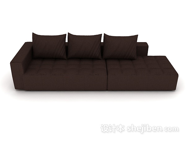 现代风格简约大方沙发3d模型下载
