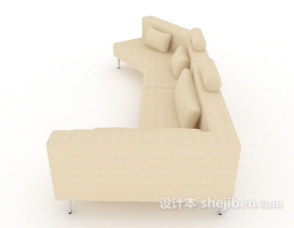 设计本多人家居组合沙发3d模型下载