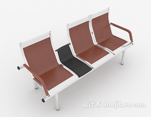 医院走廊休闲椅3d模型下载