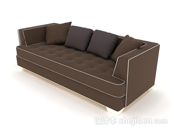 设计本现代家居简约沙发3d模型下载