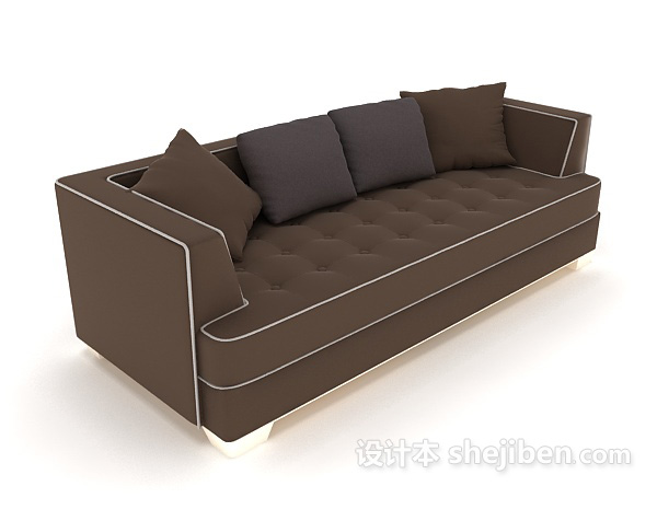 现代家居简约沙发3d模型下载