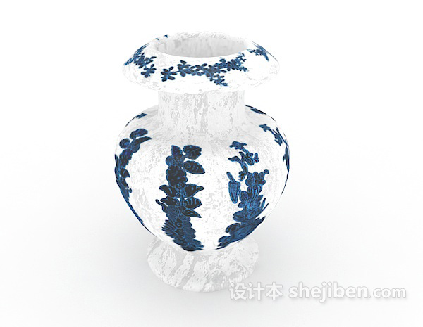 中式风格花纹器皿3d模型下载
