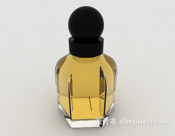 现代风格简约玻璃香水瓶3d模型下载
