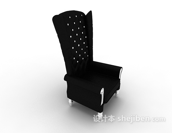 设计本欧式高贵靠背椅3d模型下载