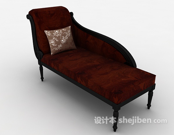 免费欧式躺椅沙发3d模型下载