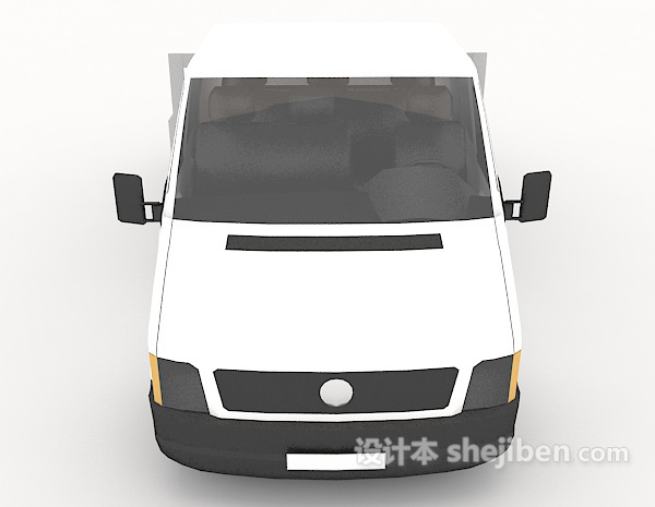现代风格运货卡车3d模型下载