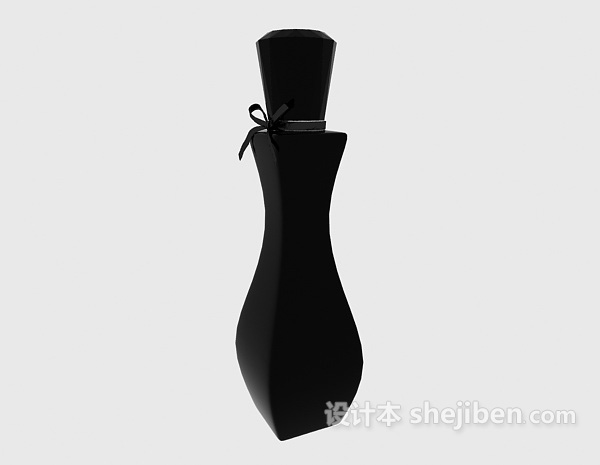 现代风格黑色瓶装摆设3d模型下载
