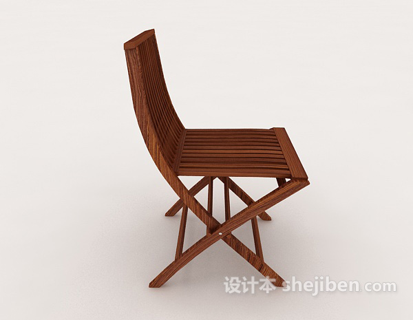 设计本精简实木家居椅3d模型下载