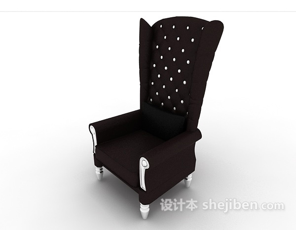 欧式高背家居椅3d模型下载