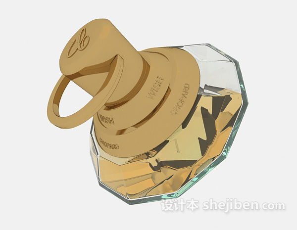 透明玻璃香水瓶3d模型下载
