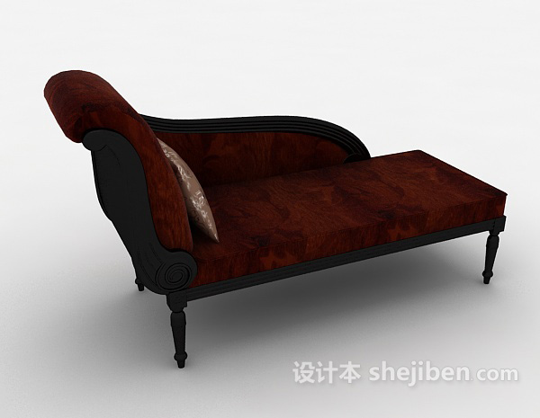 欧式躺椅沙发3d模型下载