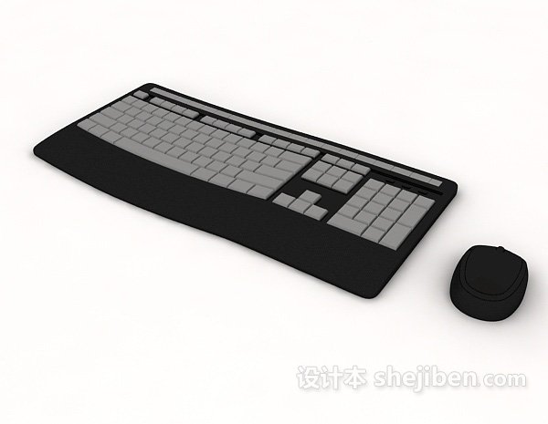 免费键盘鼠标3d模型下载
